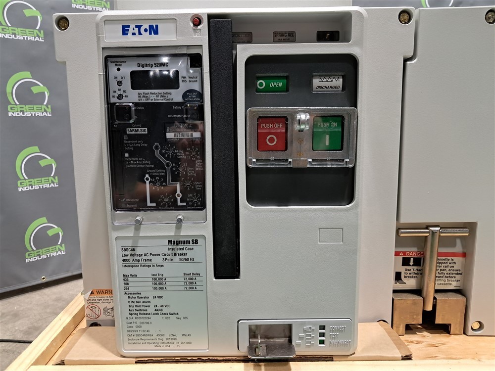 4000A EATON SBNC4N Magnum SB Circuit Breaker 635V SBSC4N3WEA 40CHC LCN4L MNLAX