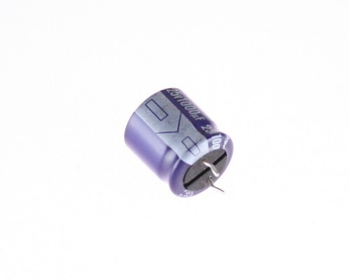 25x 25MHA1000M RUBYCON CAPACITOR 1,000UF 25V ALUMINUM ELECTROLYTIC SNAP IN