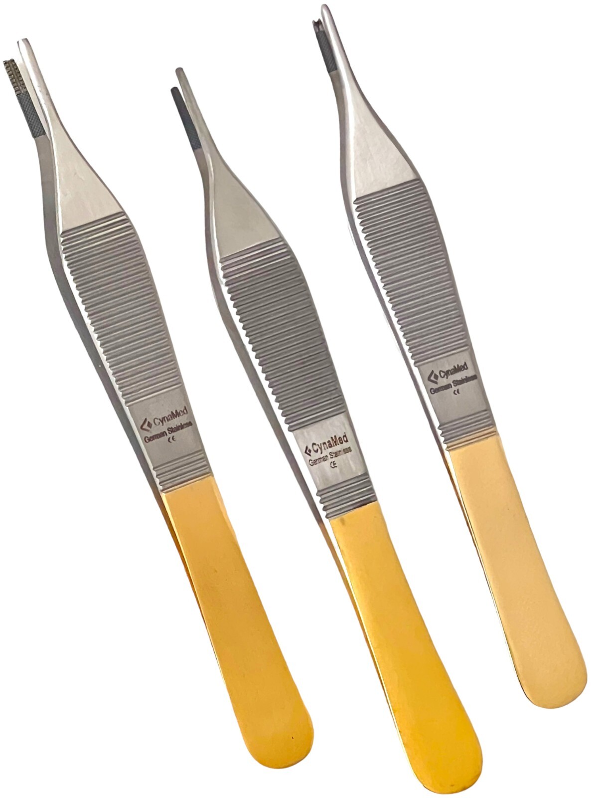 German T/C Adson Tissue Forceps 1×2 Rat Tooth,Brown ,Serrated Teeth Surgical Ins