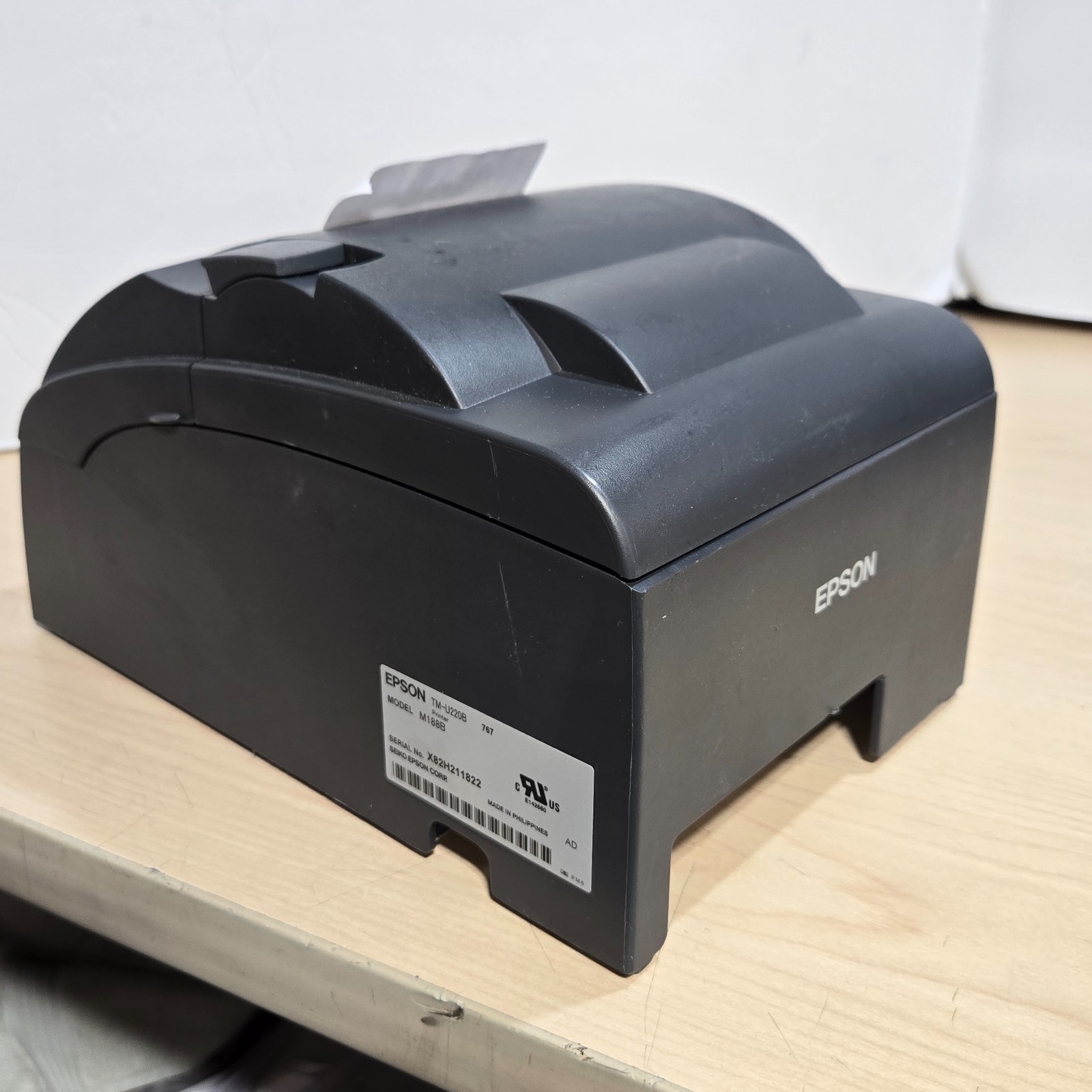 Epson TM-U220B M188B Point Of Sale Receipt Printer Ethernet