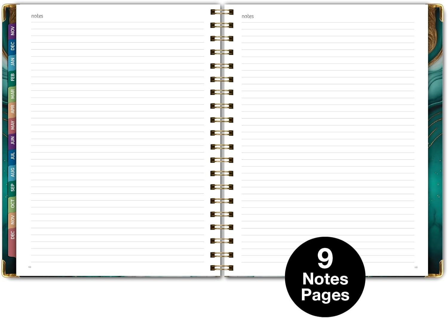 HARDCOVER 2026 Planner, 7″x9″: 14 Months (November 2025 – December 2026), Daily