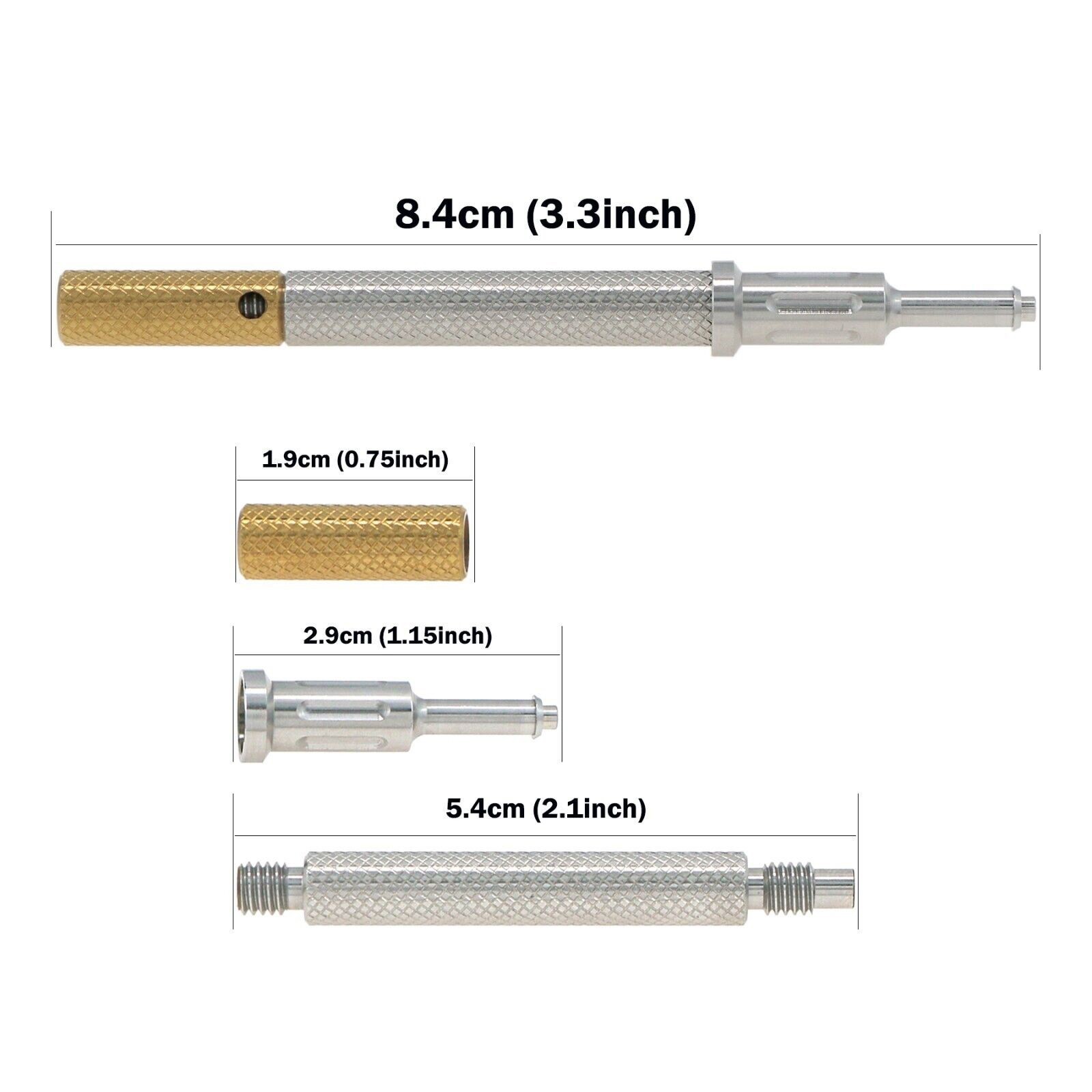 US Dental Overdenture Locator Core Tool Retention Male Caps For Abutment Inserts