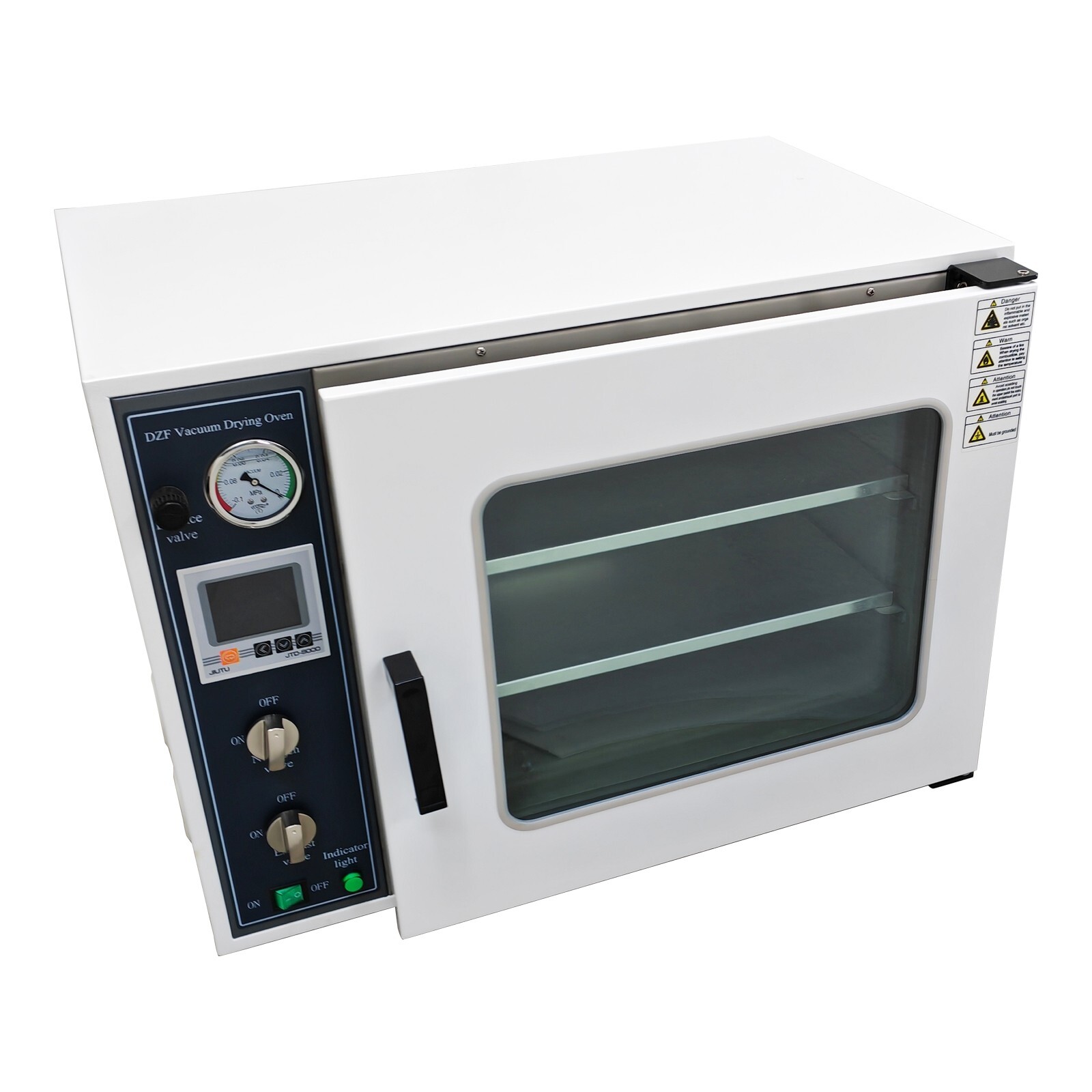 1.9Cu ft Laboratory Digital Vacuum Drying Oven with Nitrogen Inlet 2-Layers 110V