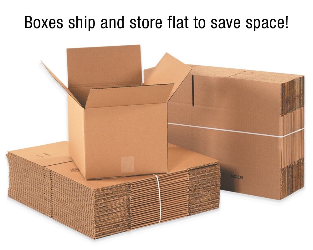 PARTNERS BRAND 36x14x10 Corrugated Boxes, Large, 36L x 14W Pack of 15, Kraft