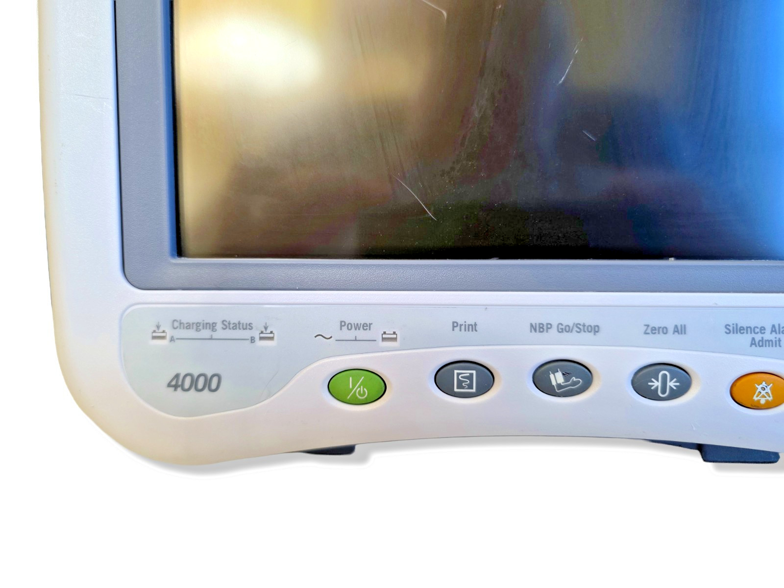 GE Dash 4000 Patient Monitor Vital Signs Hospital Display Powers On w/ Cord