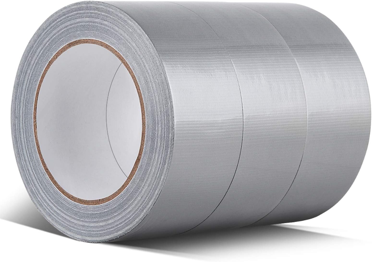 Silver Gray Duct Tape, 1.88 Inches Width x 35 Yard, 3 Rolls | Heavy duty adhe…