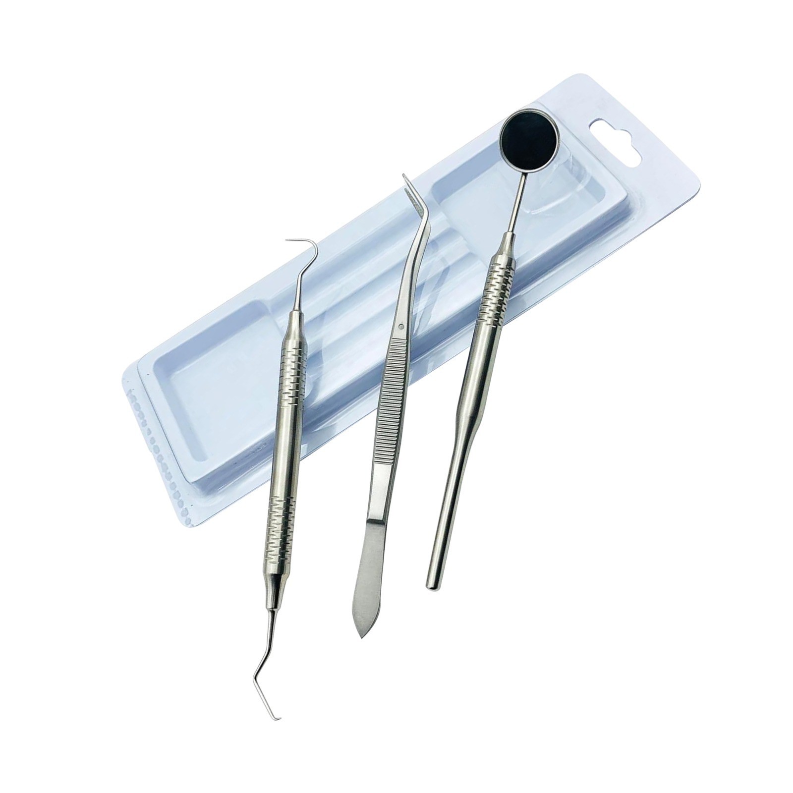 Basic Examination Dental Diagnostic Kit 3 Pcs Thick Soft Grip Premium Handle