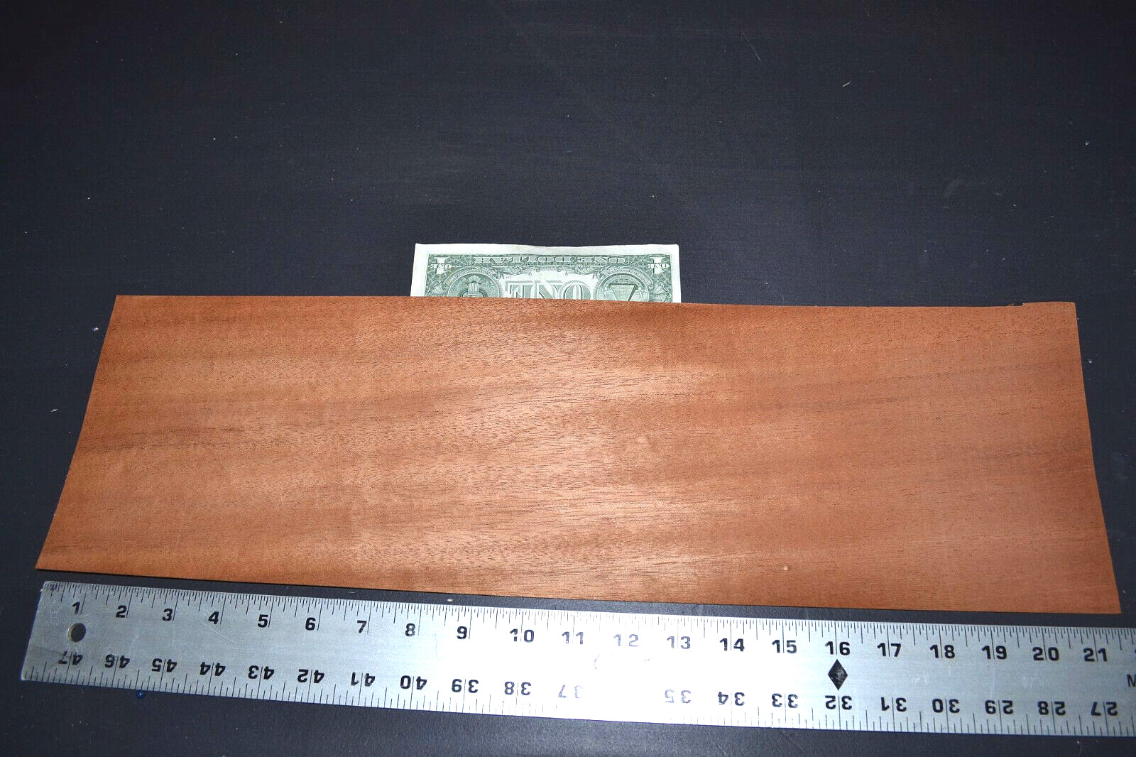Mahogany Raw Wood Veneer Sheet 6.5 x 21 inches 1/42nd 6602-3