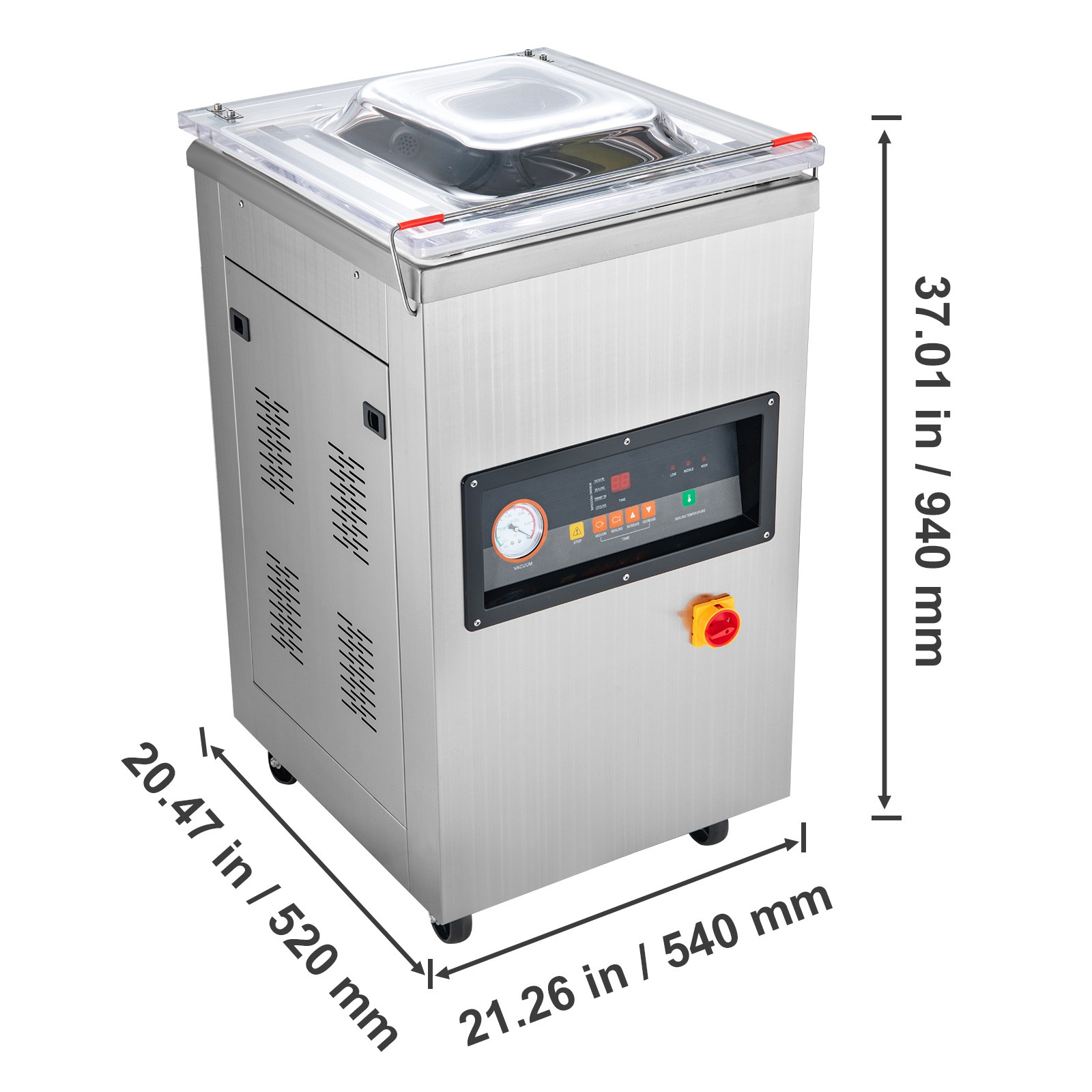 Commercial Vacuum Sealer Extra Deep 200mm Automatic Food Packing Sealing Machine