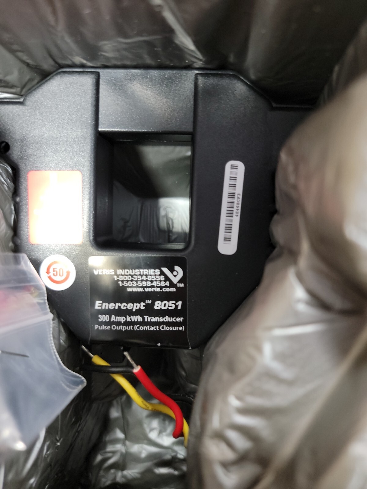 Veris T-VER-8051-300 Enercept H8000 Energy Meter 300A, 1-Phase Transducer