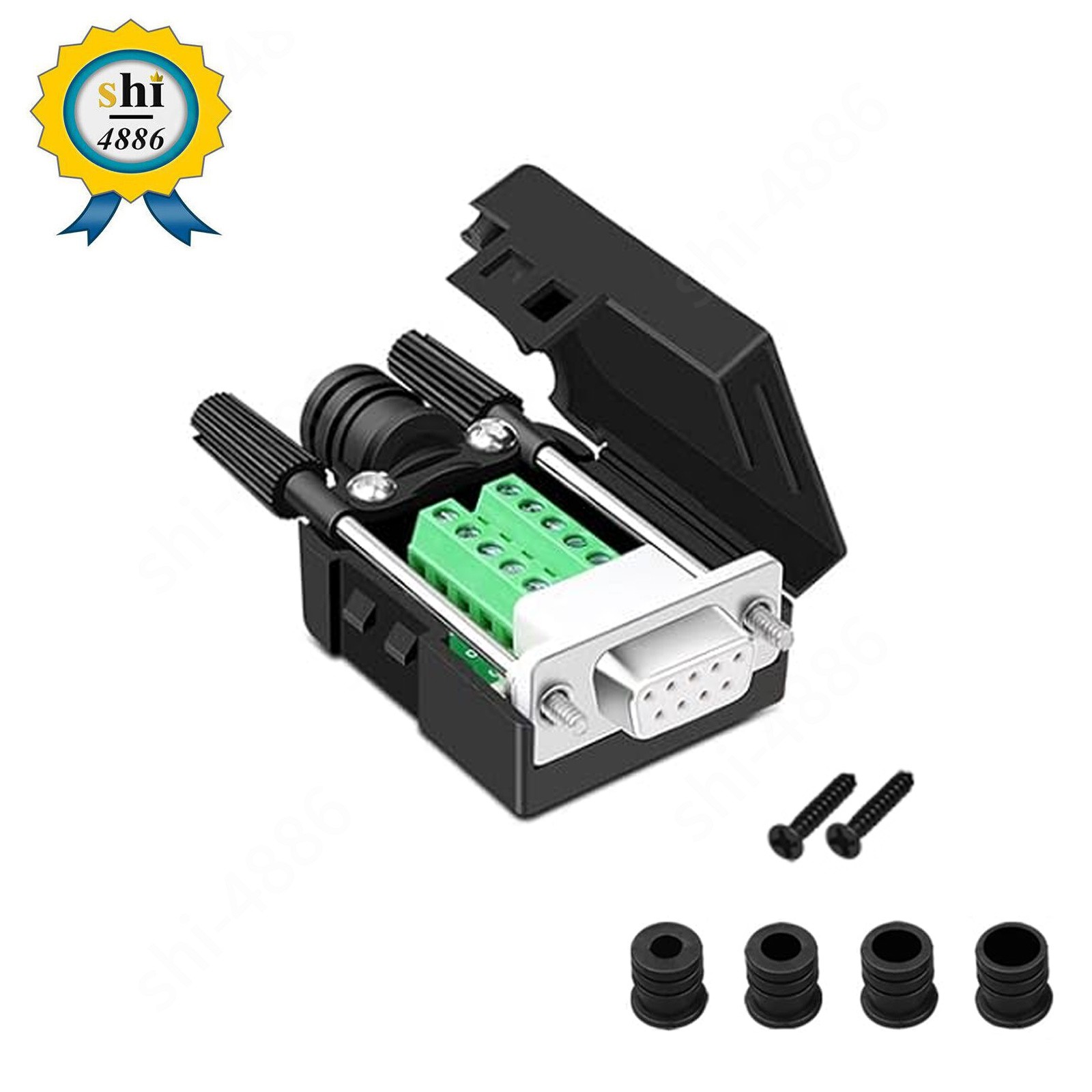 DB9 Breakout Connector DB-9 Female/Male RS232 Serial Adapter Solderless Module