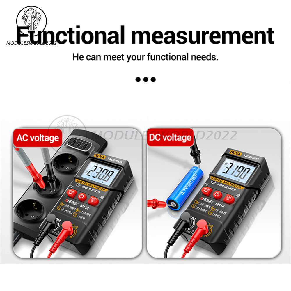 ANENG Digital Multimeter Automatic Voltmeter NCV Resistance Electrician Tester