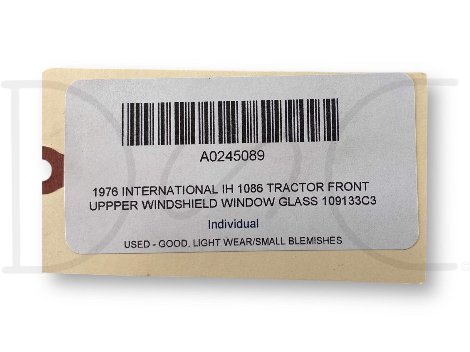 1976 International IH 1086 Tractor Front Uppper Windshield Window Glass 109133C3