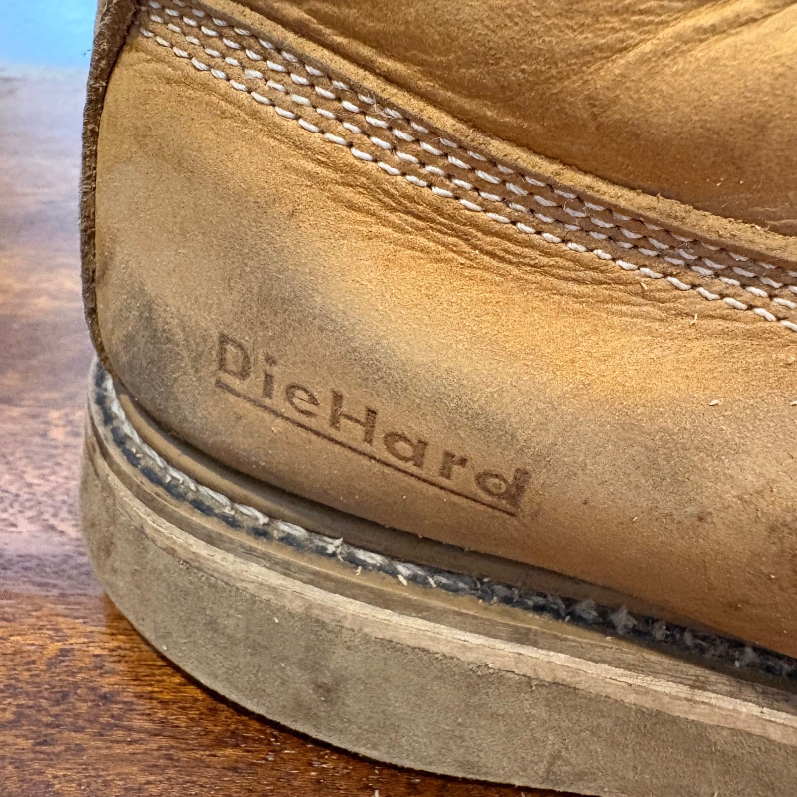 DieHard Work Boots Tan Leather Lace Up Lace Up Cap Toe Mens Workwear Size 7.5 D