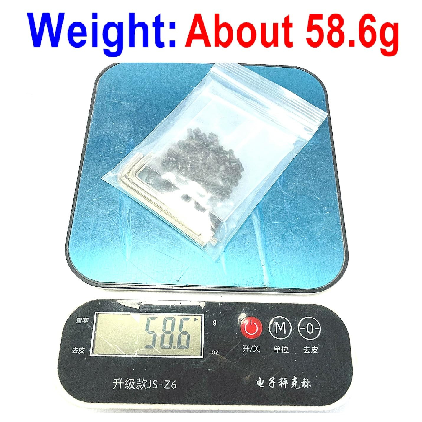 95Pcs Set Screws Assortment Kit with Hex Wrench, Grub Screws M3 M4 M5 M6 M8