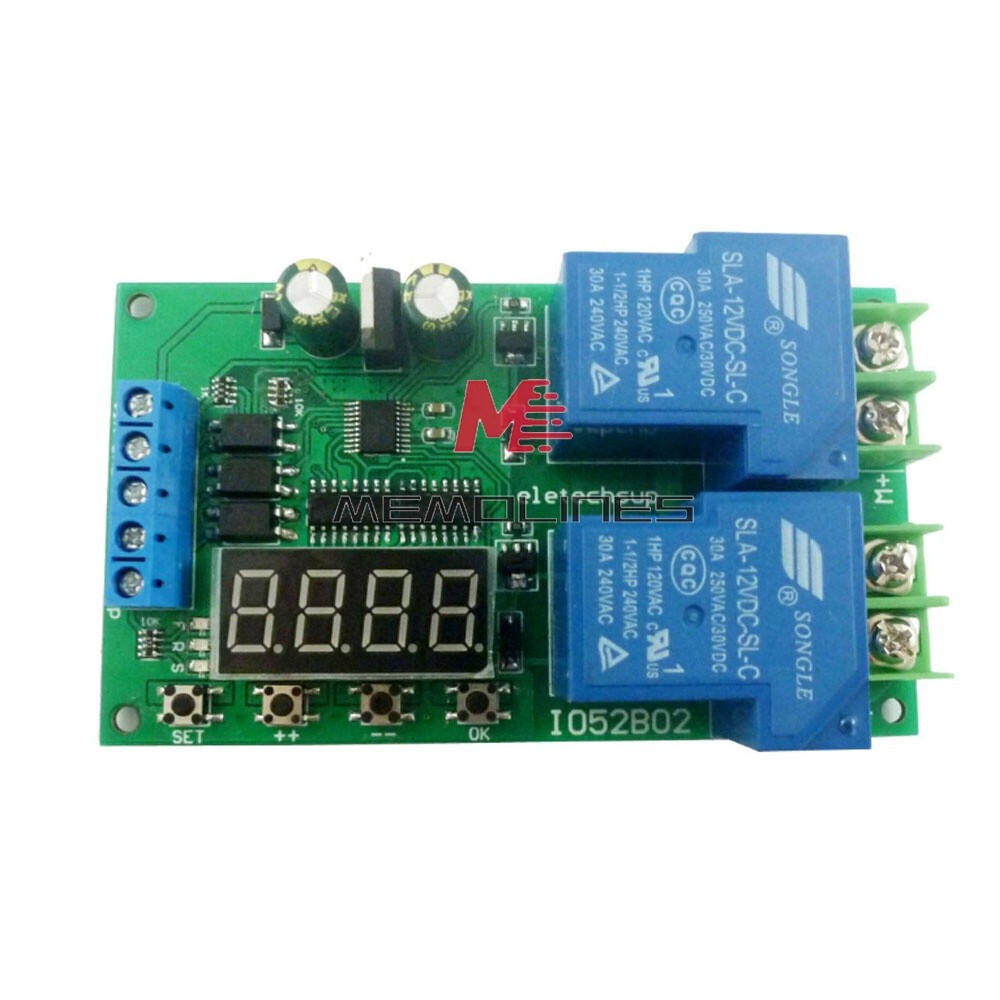 DC/AC Motor Forward & Reverse Controller 0.1-999.9S Delay Relay Module 30A 12V *