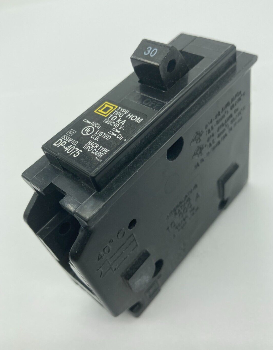 New Homeline HOM130CP 1 Pole 30 Amp 120 240V AC Plug In Square D Breaker 1 Pack