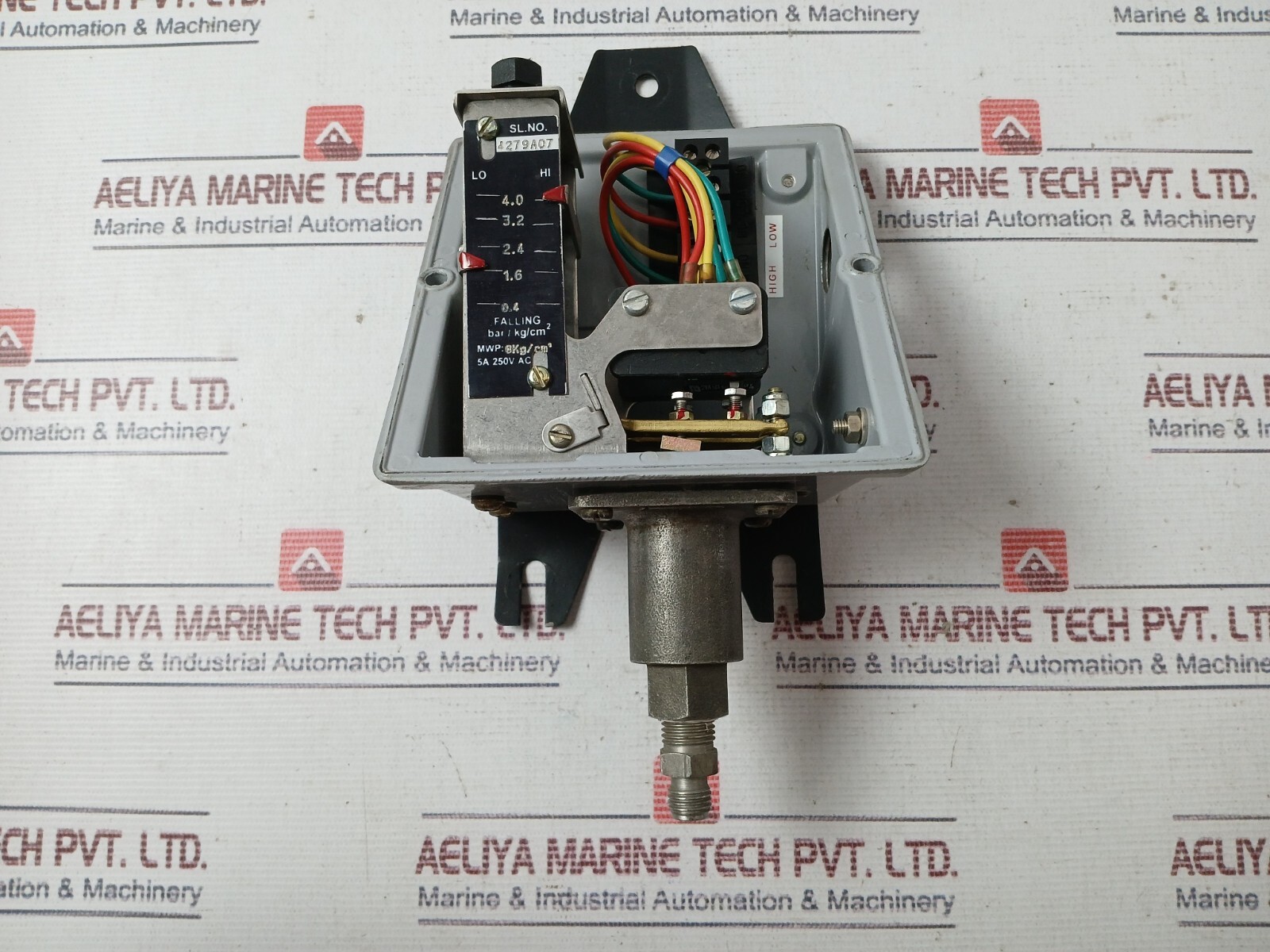 Switzer GM 281 02 A6K 2 Z Pressure Switch 5A 250VAC 0.4 To 4.0 KG/CM2