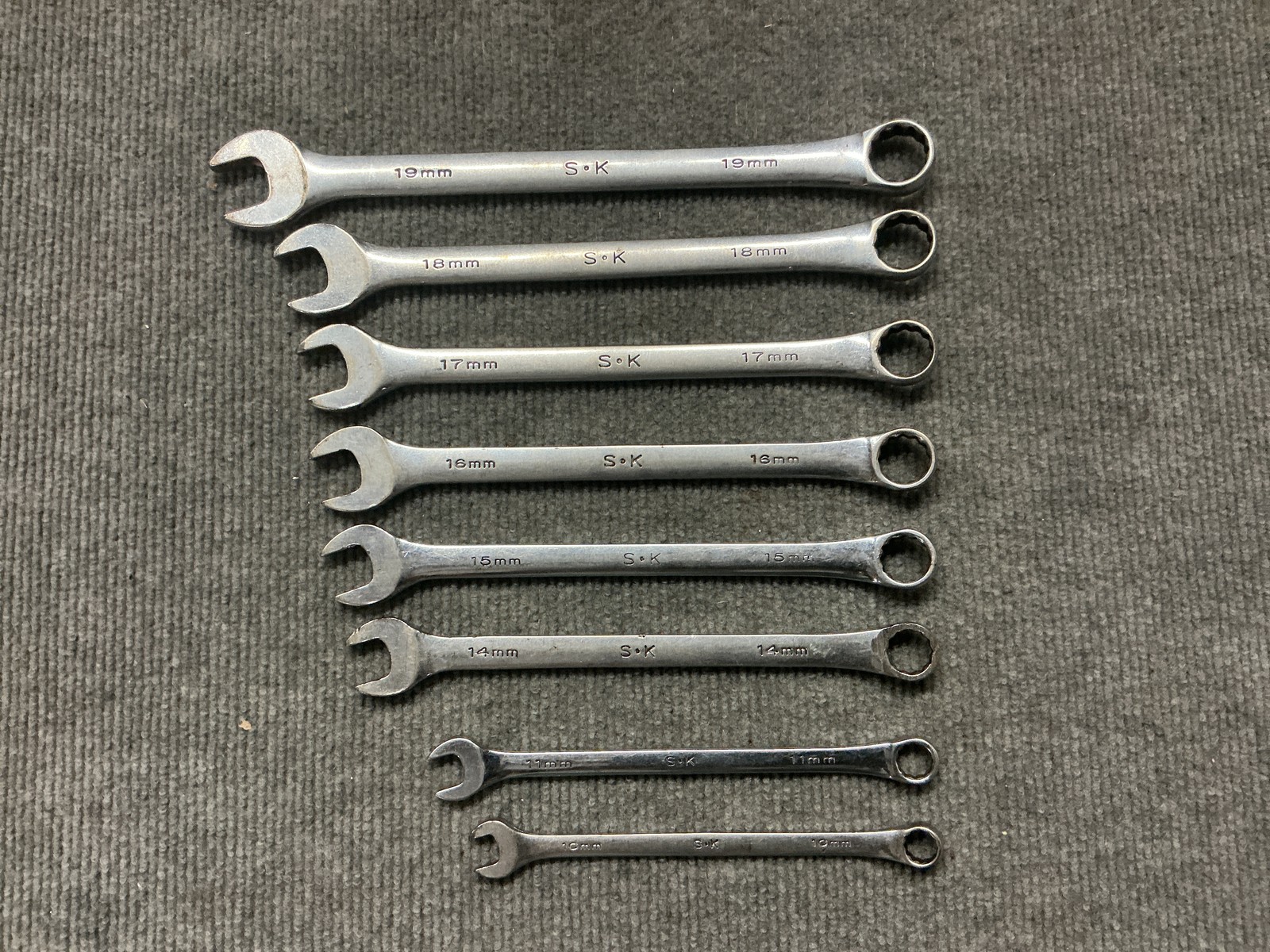 8pc SK Tools USA Metric Wrench Set