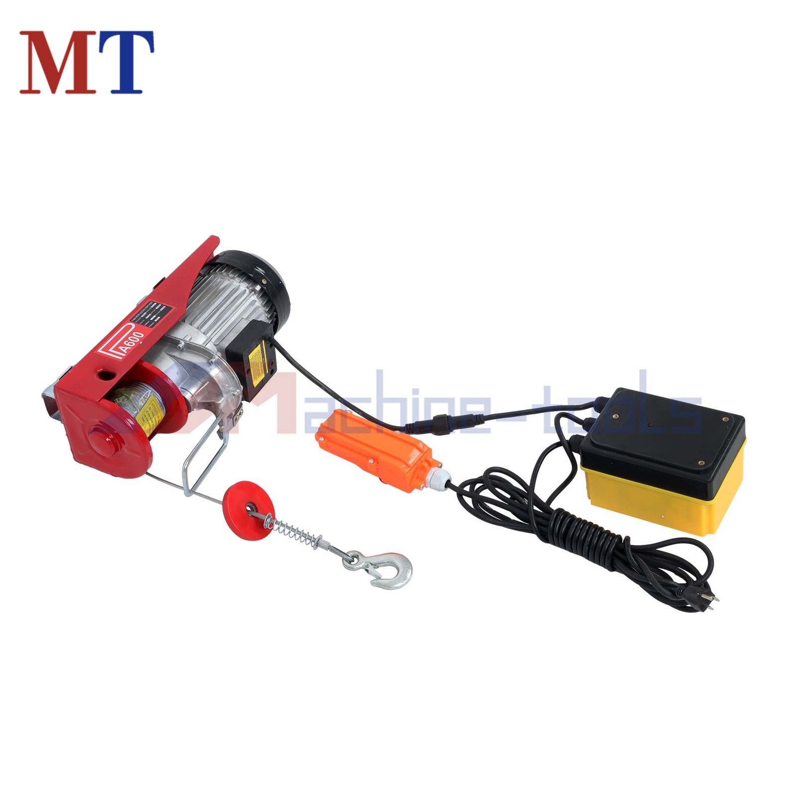PA600 1320 lbs 110V Mini Electric Hoist 328 ft Wireless & 14 ft Wired Remote