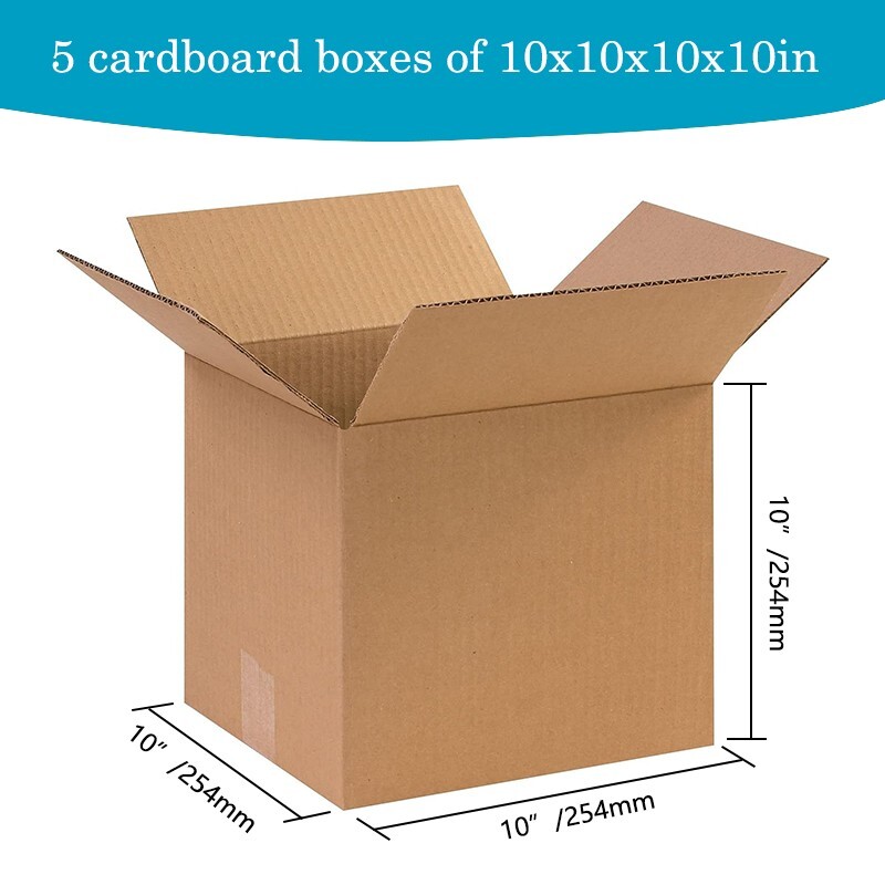 10x10x10 cardboard box, mailing packaging, transport box, corrugated carton