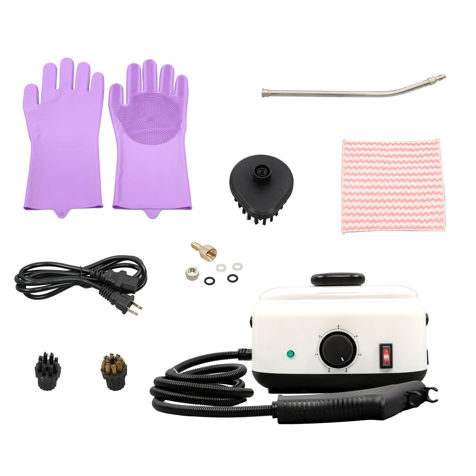 2500W Steam Cleaner 1500ml 110V Portable-Car Engine Degreasing&Tile Grout us