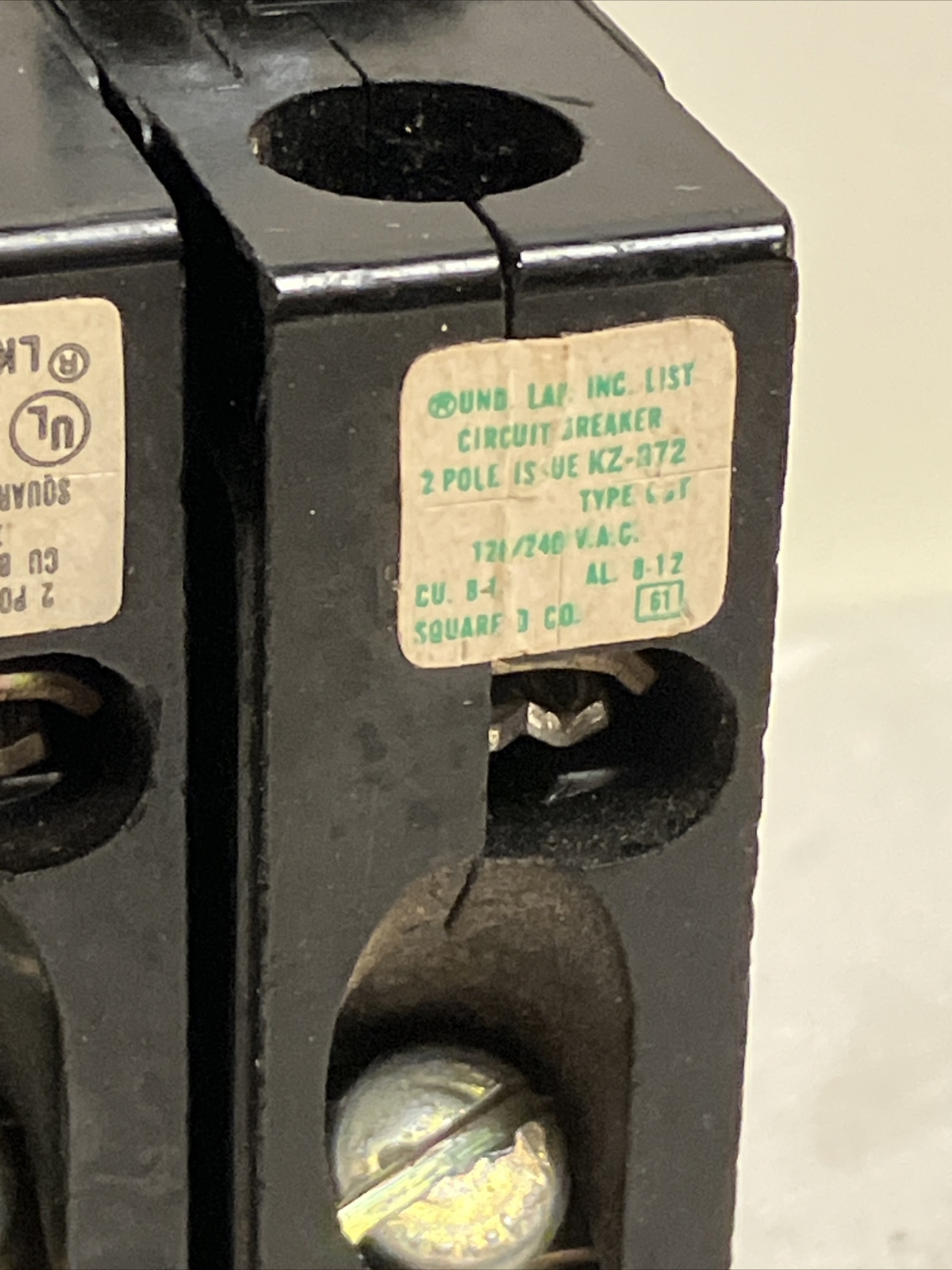 Square D QOT2020 20 Amp 1 Pole Piggyback Tandem CLIP QO2020 clamp connect