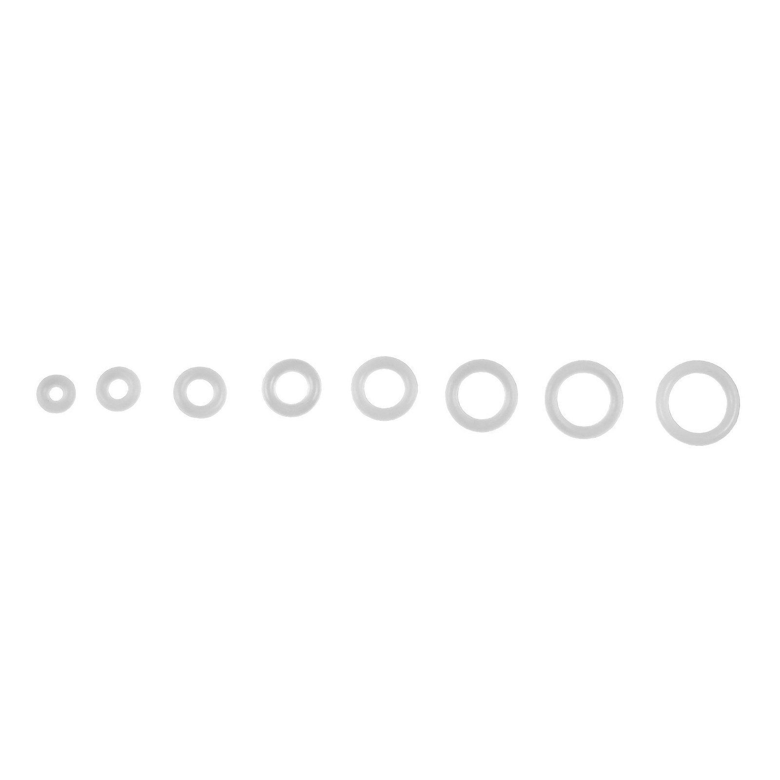 1228 Pcs 32 Size Clear Food Grade Silicone O-Ring Assortment OD 4-32mm