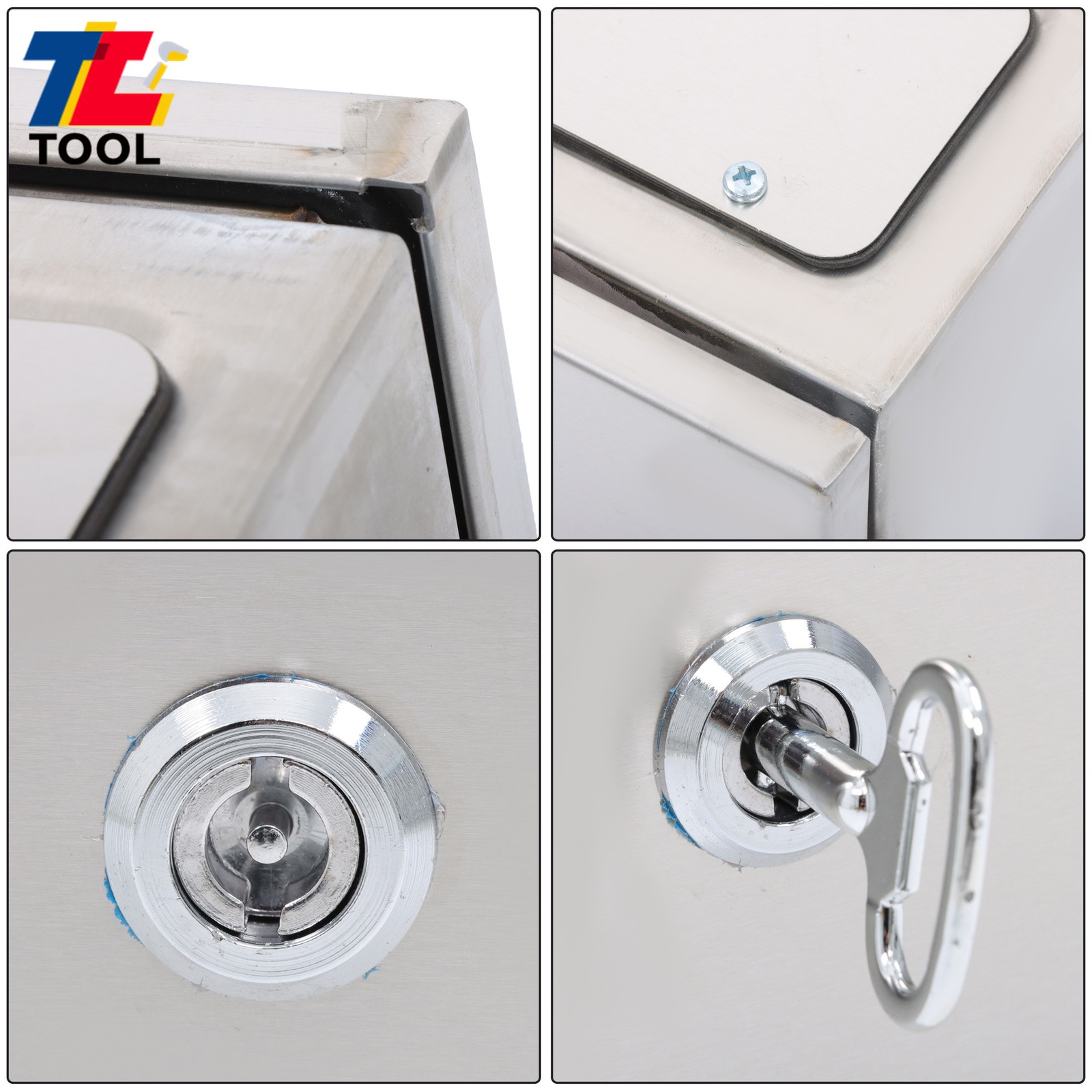 12x8x6″ IP66 Electrical Enclosure Junction Box Stainless Steel NEMA 4X