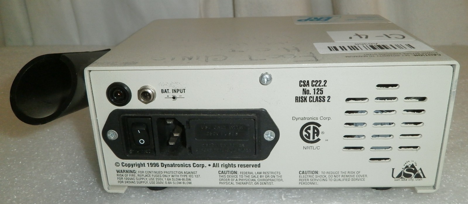 Dynatronics Dynatron 150 Plus Ultrasound Generator DRF-100 D150 (no probe)