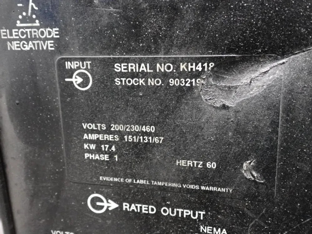 MILLER SYNCROWAVE 351 WELDER POWER SOURCE 400 A 03261430013