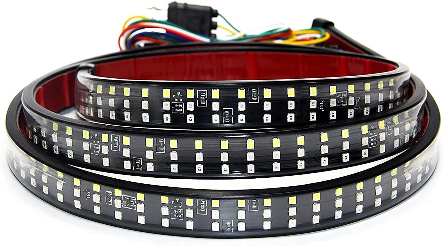 60 Inch Led Tailgate Light Bar Red White Yellow Truck Brake Turn Signal Strip