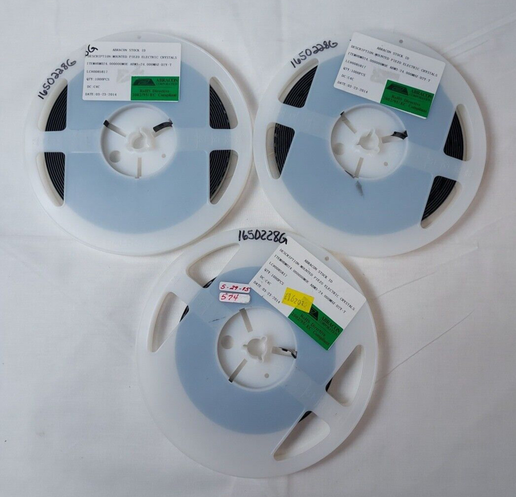 2574 Pack ABRACON ABM3-24.000MHZ-D2Y-T Crystals/Oscillators, 24.0 MHZ, 50OHM