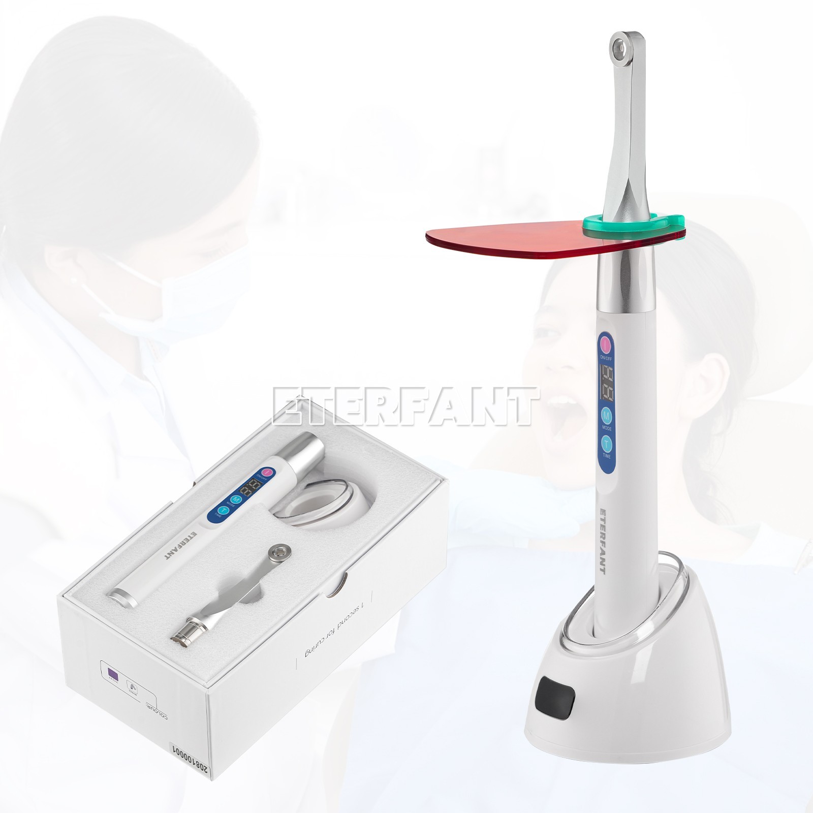 Original Woodpecker Style Dental iLED Wireless Curing Light Lamp 1 Sec Cure