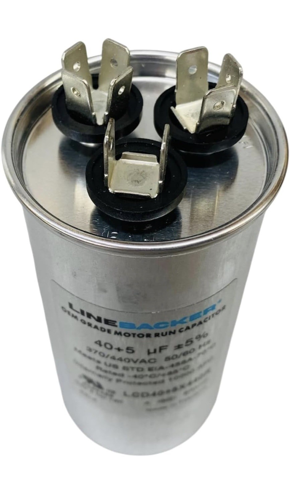 Air Conditioning HVAC Round Dual Motor Run Capacitor 40 + 5 MFD 440 Volt