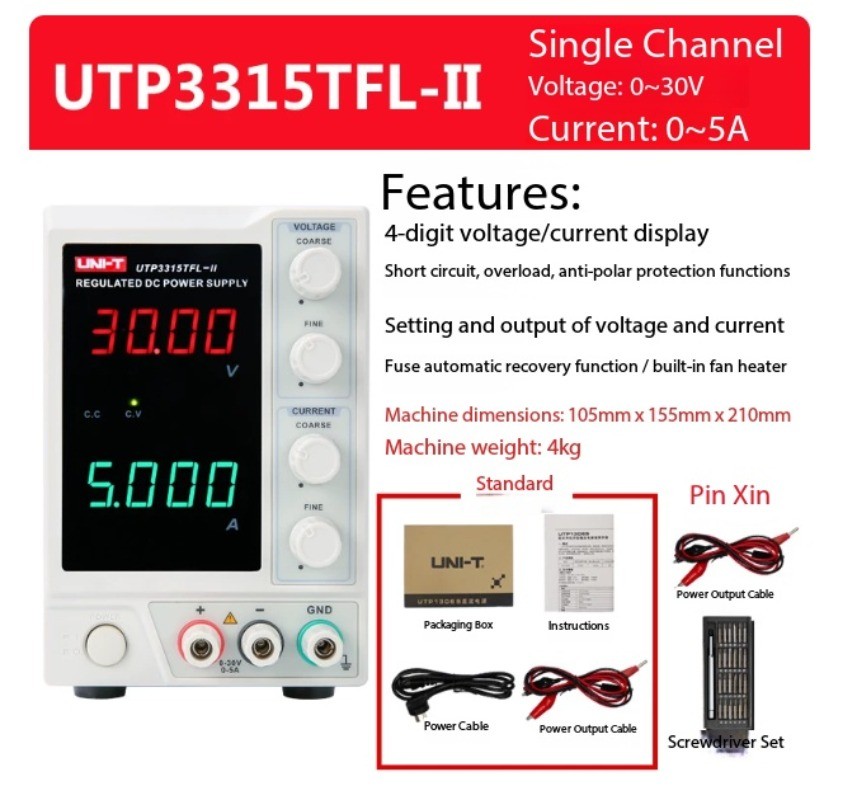 High Precision DC Power Supply – Adjustable Voltage for Laptop Repair & Testing