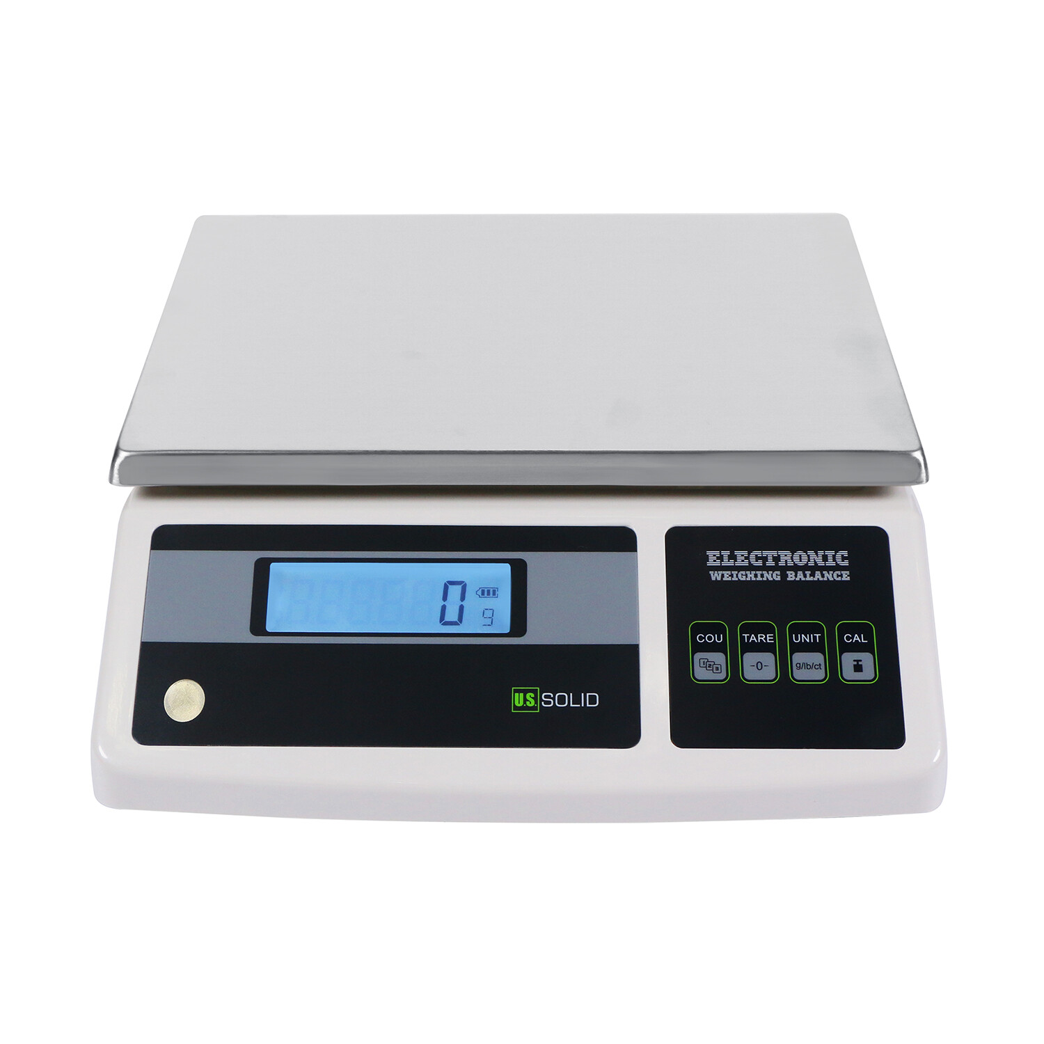 U.S. Solid Tabletop Bench Scale 57×0.0002lb / 26kgx0.1g Stainless Steel Platform