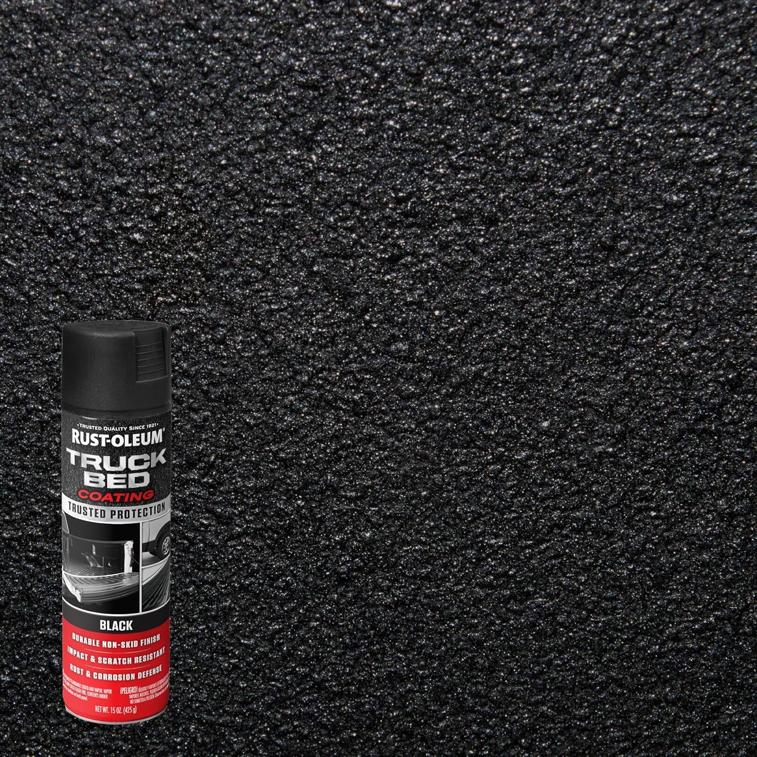 Black Automotive Truck Bed Liner Coating Spray Paint Trailer Floor Protector