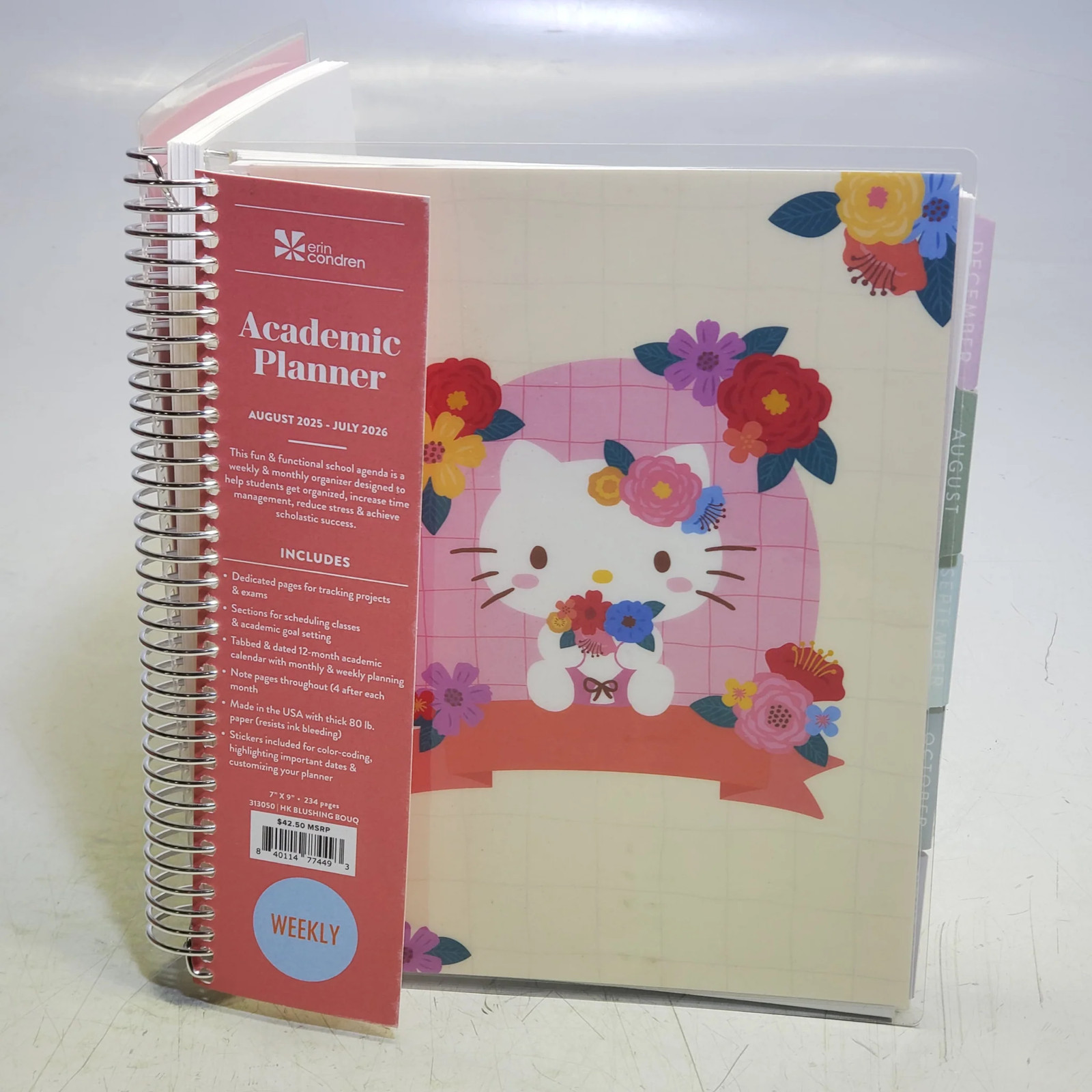 Erin condren Hello Kitty 2025-2026 Academic Planner 840114774493
