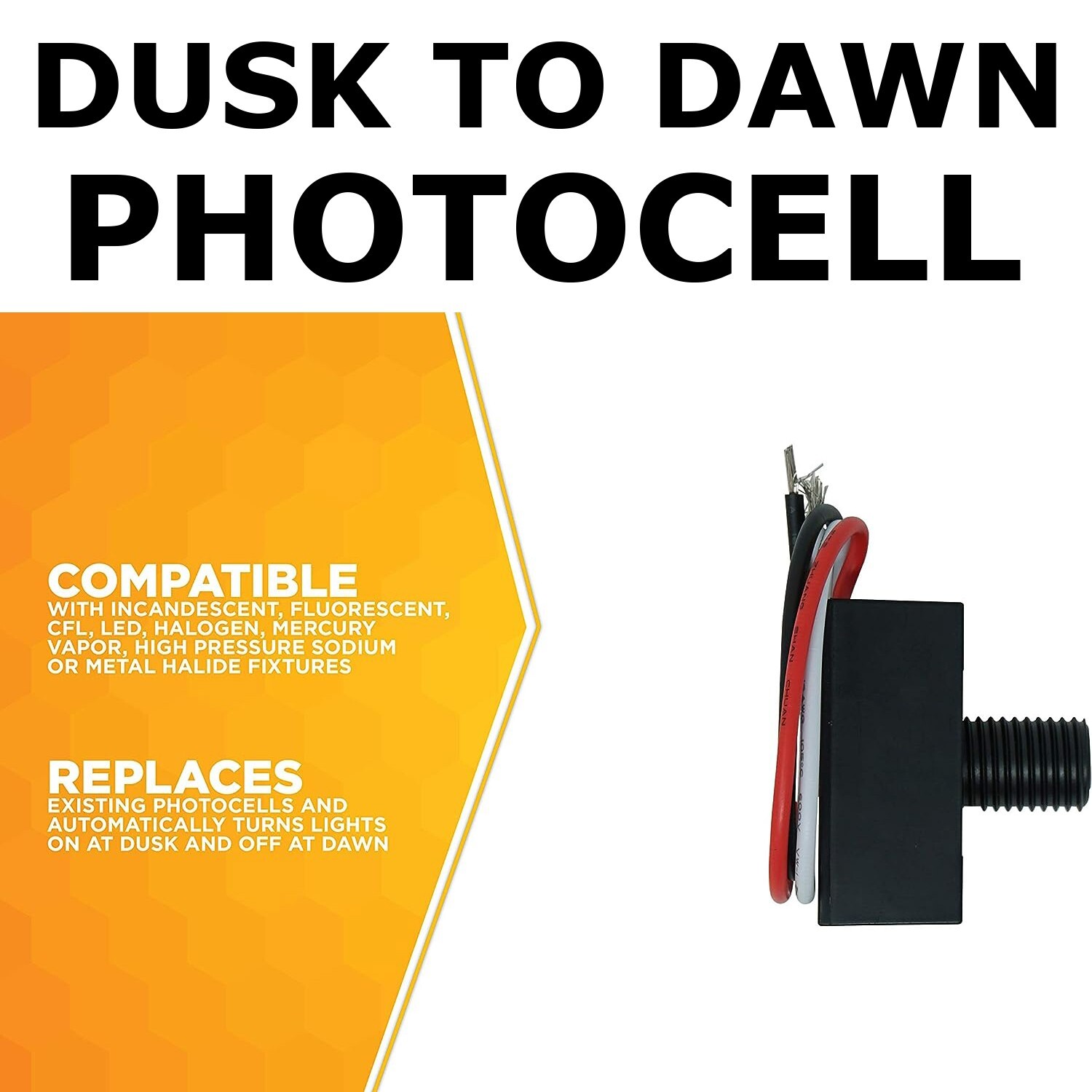 4/8Pcs AC120-277V Light Control Sensor Dusk To Dawn Photocell Switch Replacement