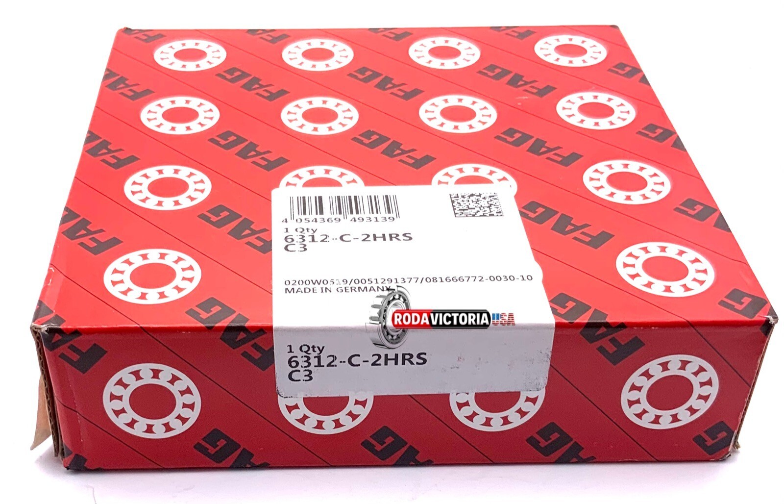 6312 2RS 60x130x31mm Rubber Sealed FAG Ball Bearing 100% GENUINE FAG VERIFIABLE