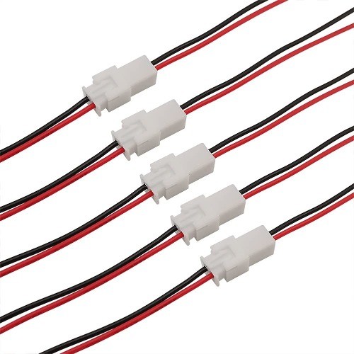 40 Pairs XH2.54mm 2 Pin Male Female Connector Plug Red Black Ter Size: 2.54 mm