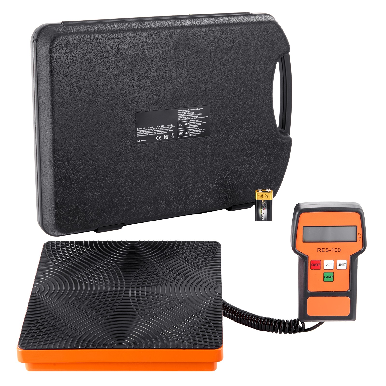 Uimoso Electronic Digital Refrigerant Charging Freon Weight Scale 110LB for HVAC