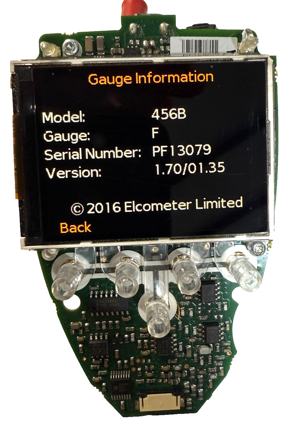 Elcometer 456B Digital Coating Thickness Gauge – Internal PCB and Screen Only.