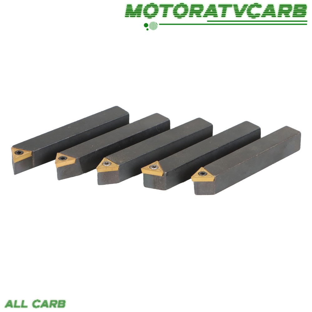 ALL-CARB 5 Pack 3/8″ Carbide Indexable Turning Tool Bit With Carbide Inserts