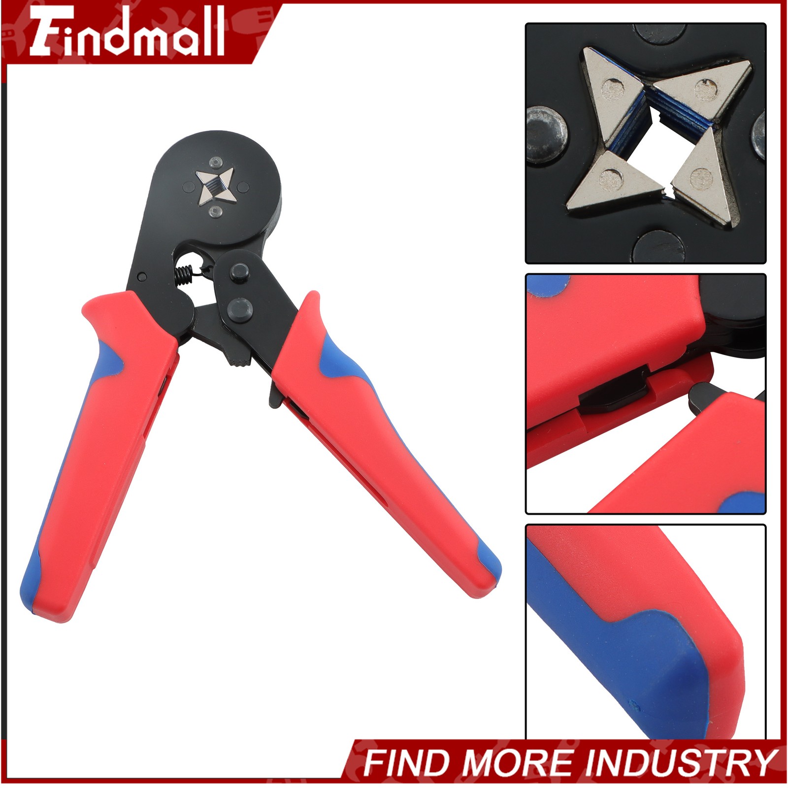 Findmall Self-Adjustable AWG 23-7 Ferrule Crimping Tool Kit W/ 1200Pack Ferrules
