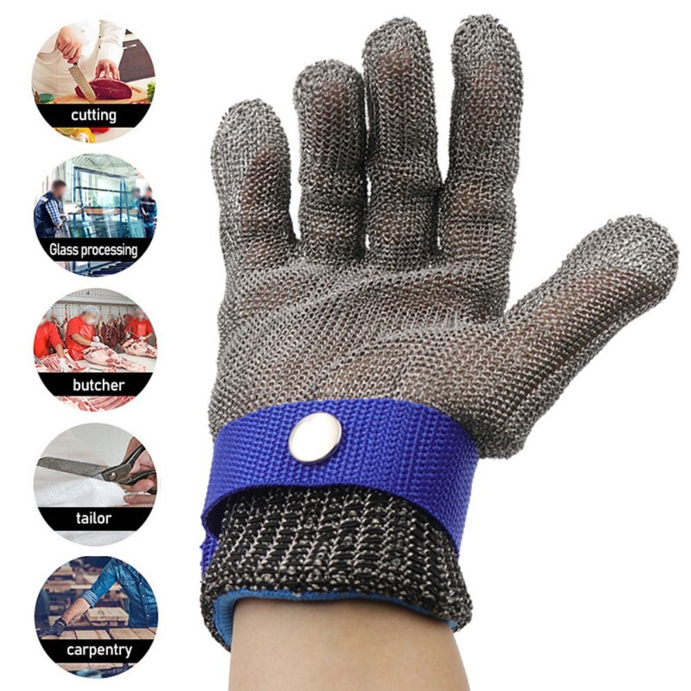 Cut Resistant Glove Stainless Steel Mesh Metal Glove for Kitchen Cooking Cutting