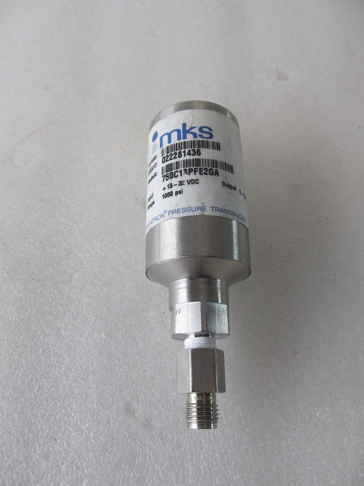 MKS BARATRON 750C13PFE2GA PRESSURE TRANSDUCER