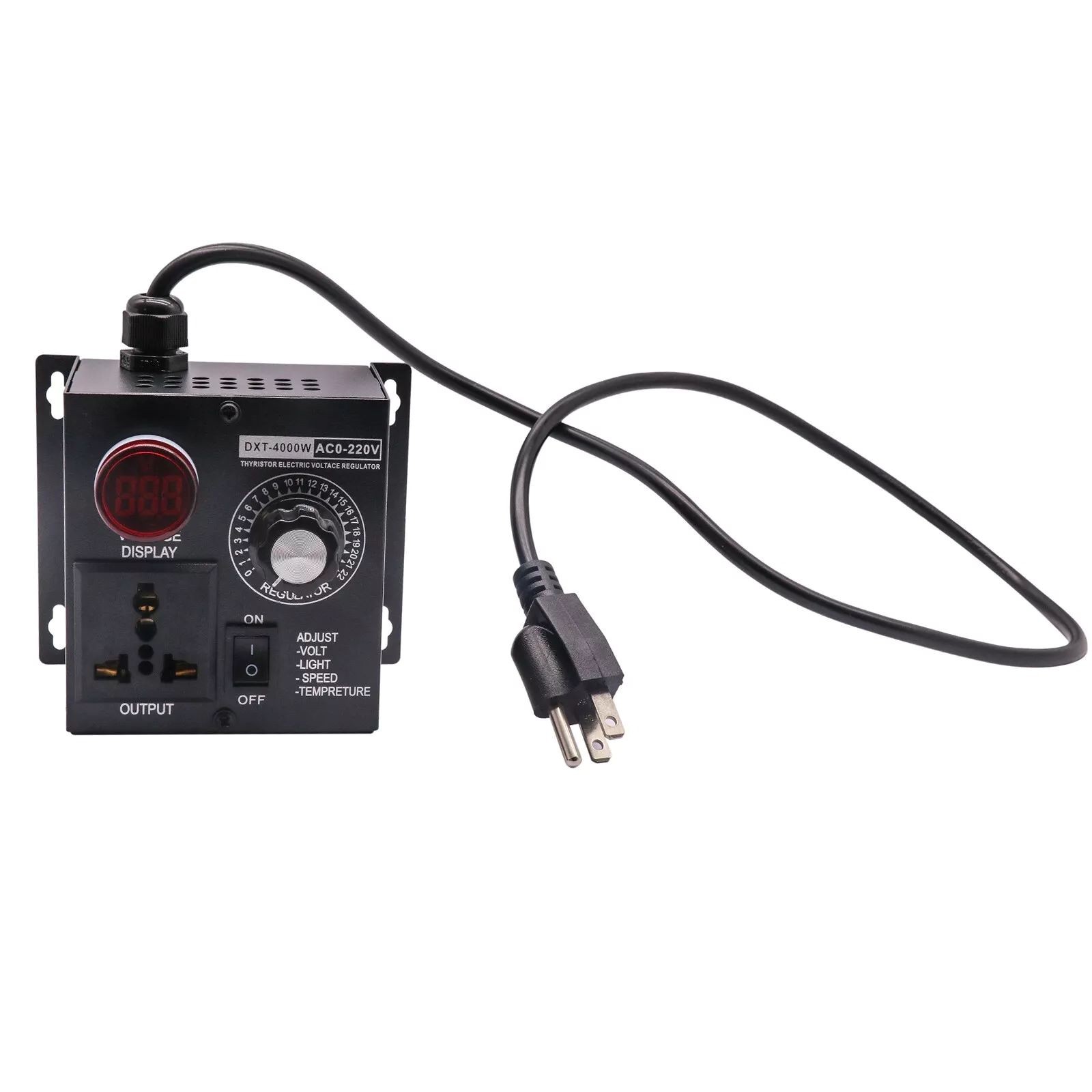 AC 110V/220V 4000W New SCR Electronic Voltage Regulator Fan Speed Controller
