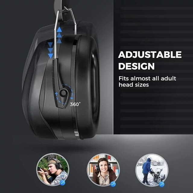 Mpow SNR 34dB Noise Reduction Headphones Noise Reduction Safety Fold Ear Muffs